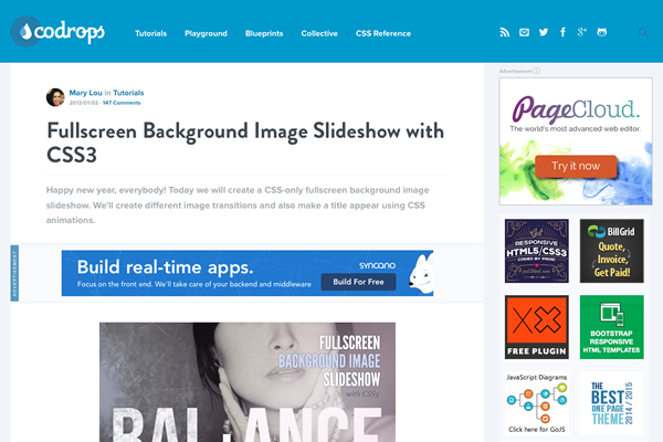 CSS3 Fullscreen Slideshowイメージ